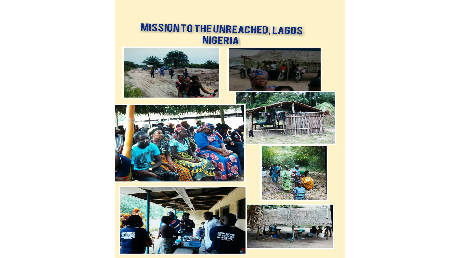 Mission to the unreached Lagos state Nigeria